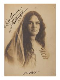 [20TH-CENTURY OPERA SINGERS]. A group of 6 signed and inscribed photographs or photographic postcards of opera singers and actors from the 1910s, comprising images of: