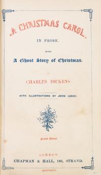 DICKENS, CHARLES. Christmas Books. 1843-1848. 5 vols. Mixed editions, four first edition, one second.