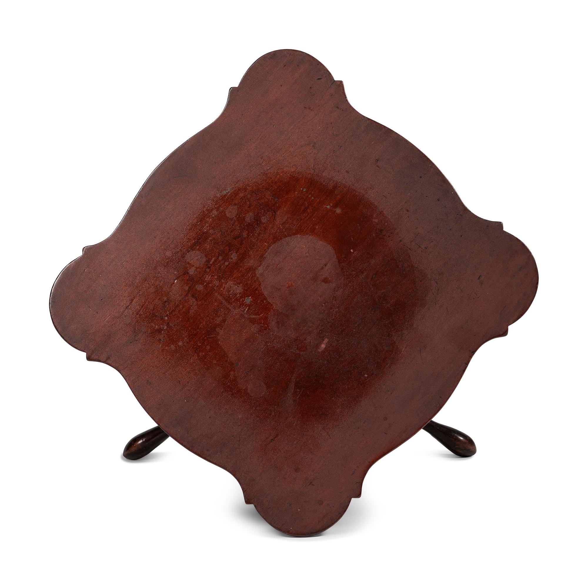 A Late Federal Stained Cherrywood Candlestand