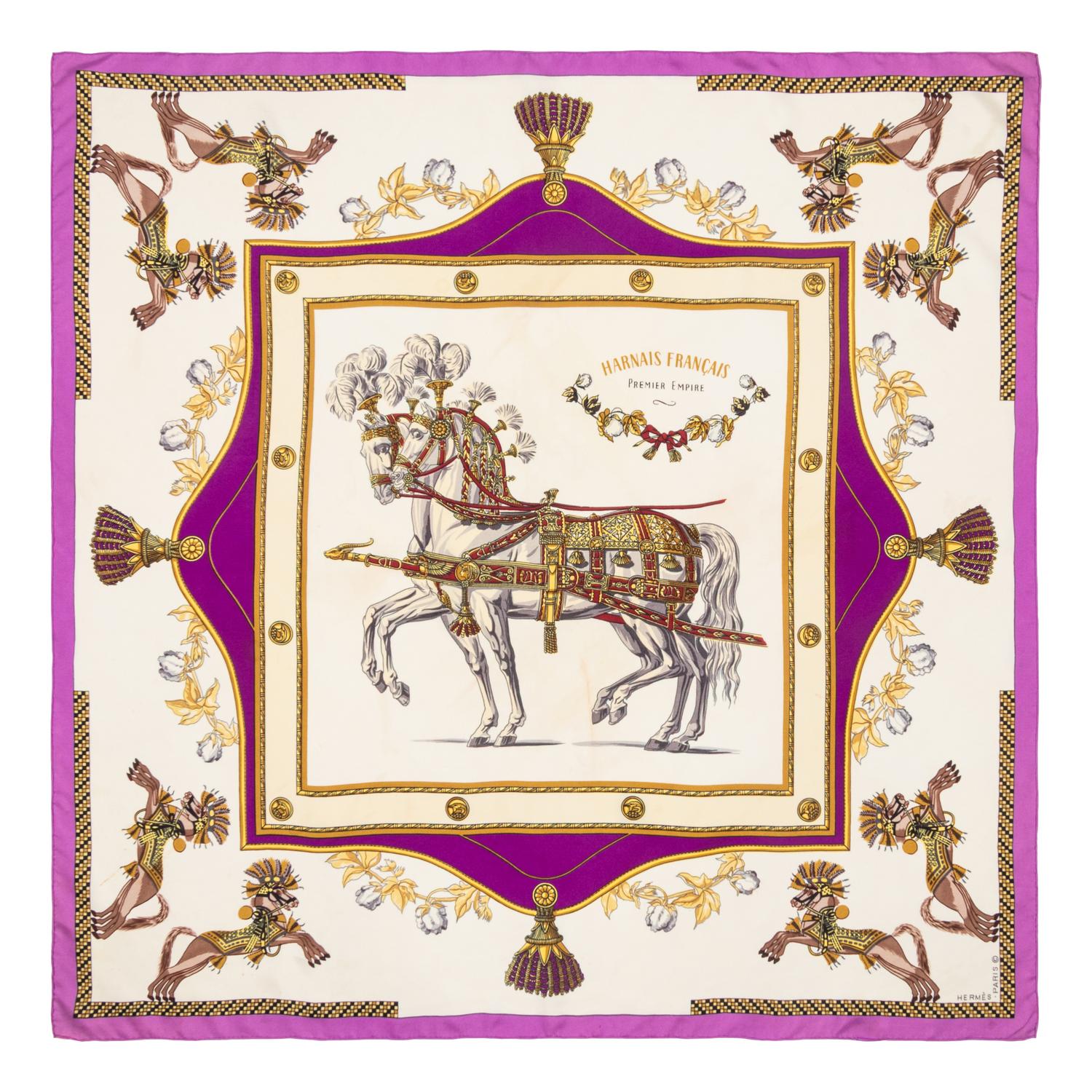 Hermès, Four 90cm Scarves