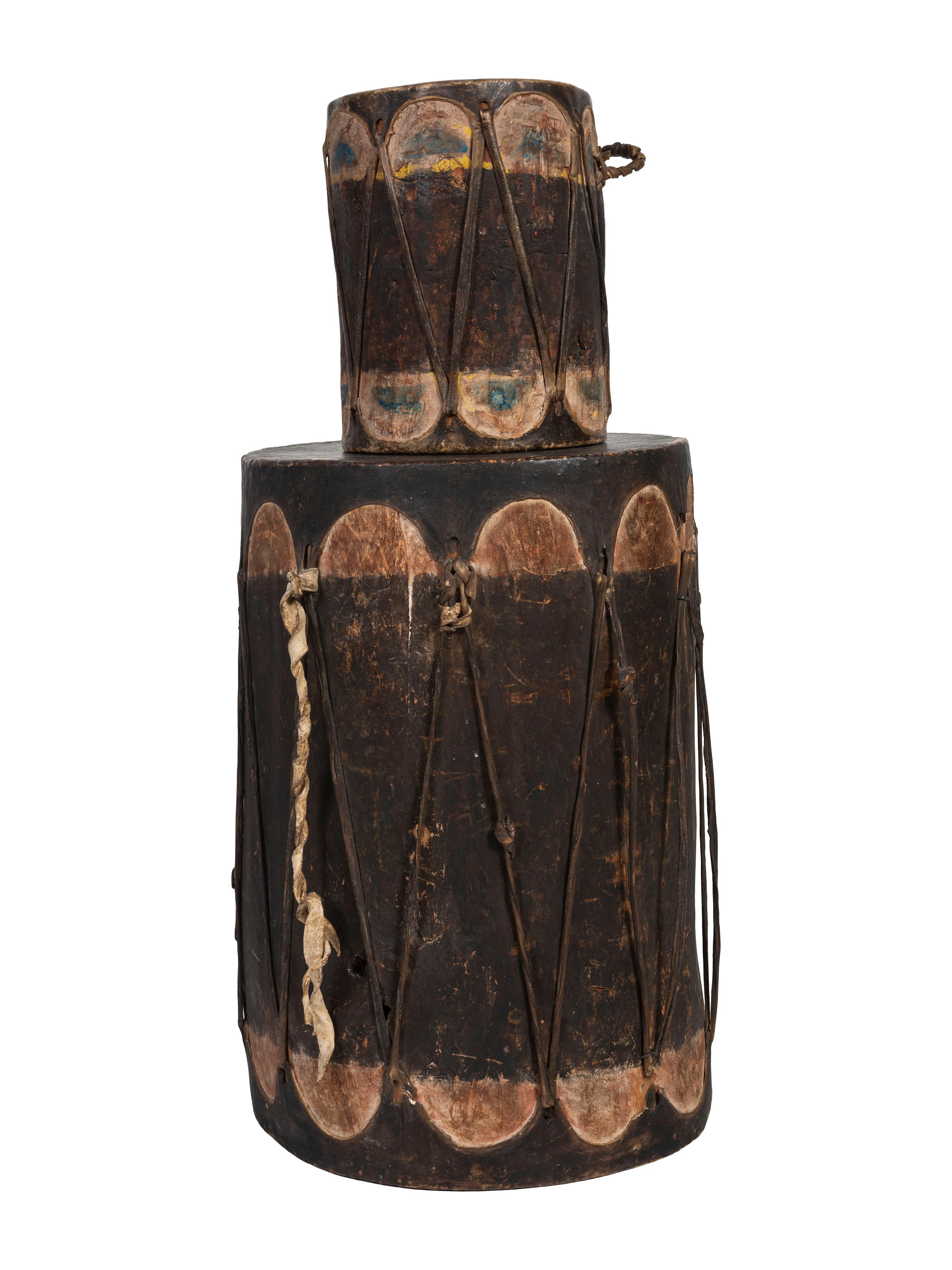 Pueblo Painted Drums