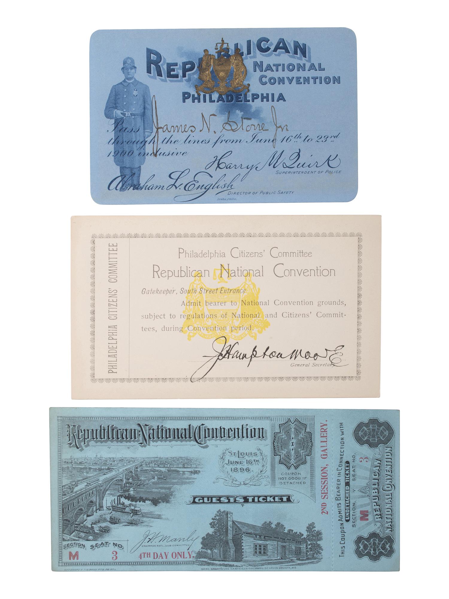 [McKINLEY, William (1843-1901) -- ROOSEVELT, Theodore (1858-1919)]. Photographs and letter archive.