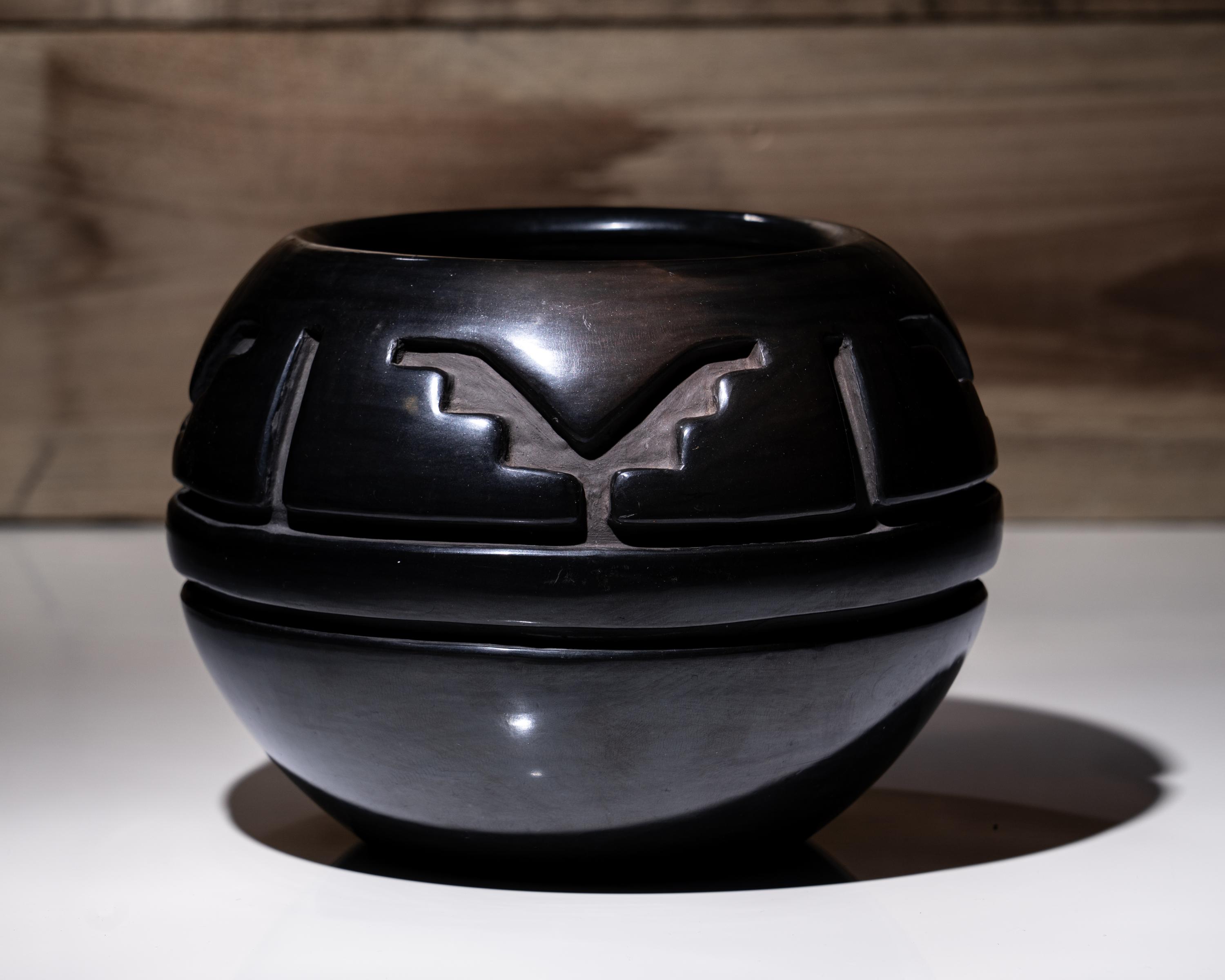 Blackware Pottery Jar
