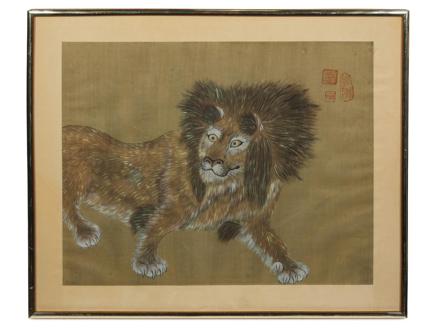 A Pair of Chinese Ink on Paper Drawings — 20TH CENTURY