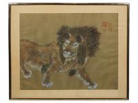 A Pair of Chinese Ink on Paper Drawings — 20TH CENTURY