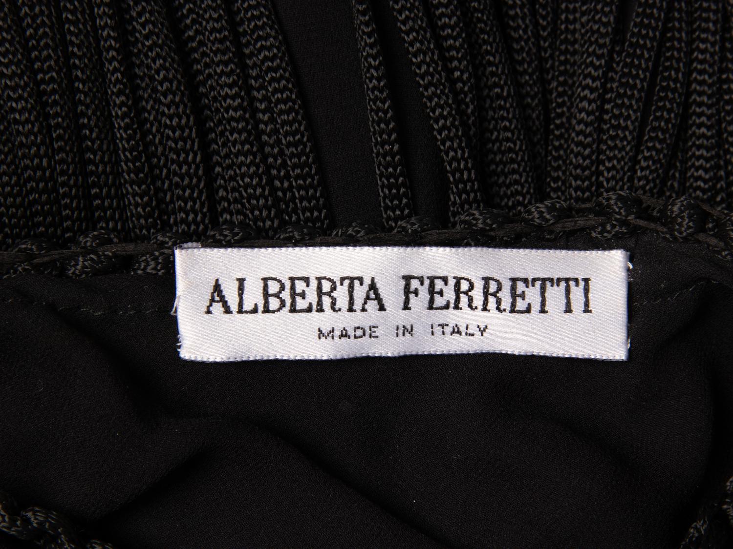 Alberta Ferretti, Fringed Macramé Gown