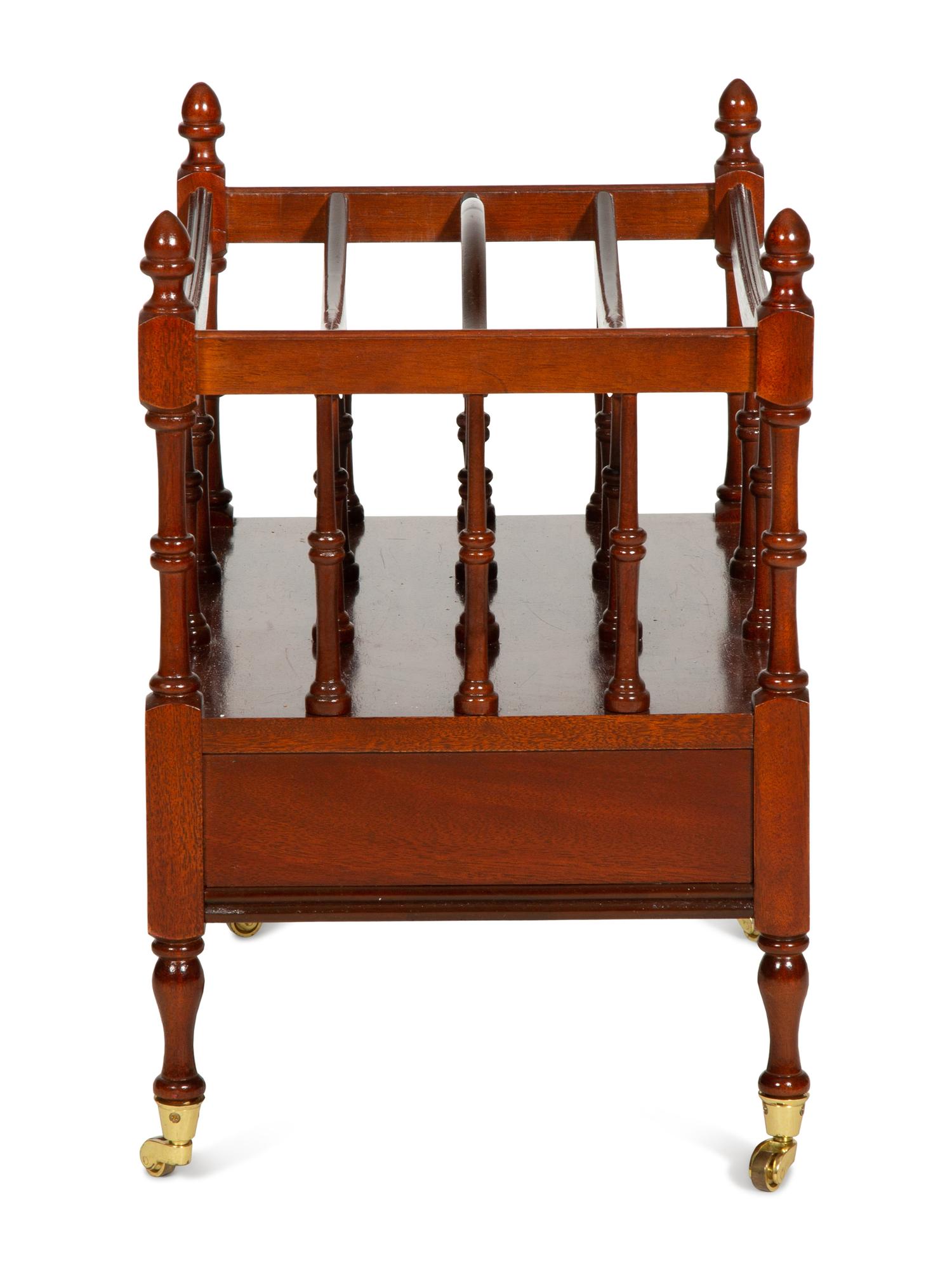 A Turned Mahogany Canterbury