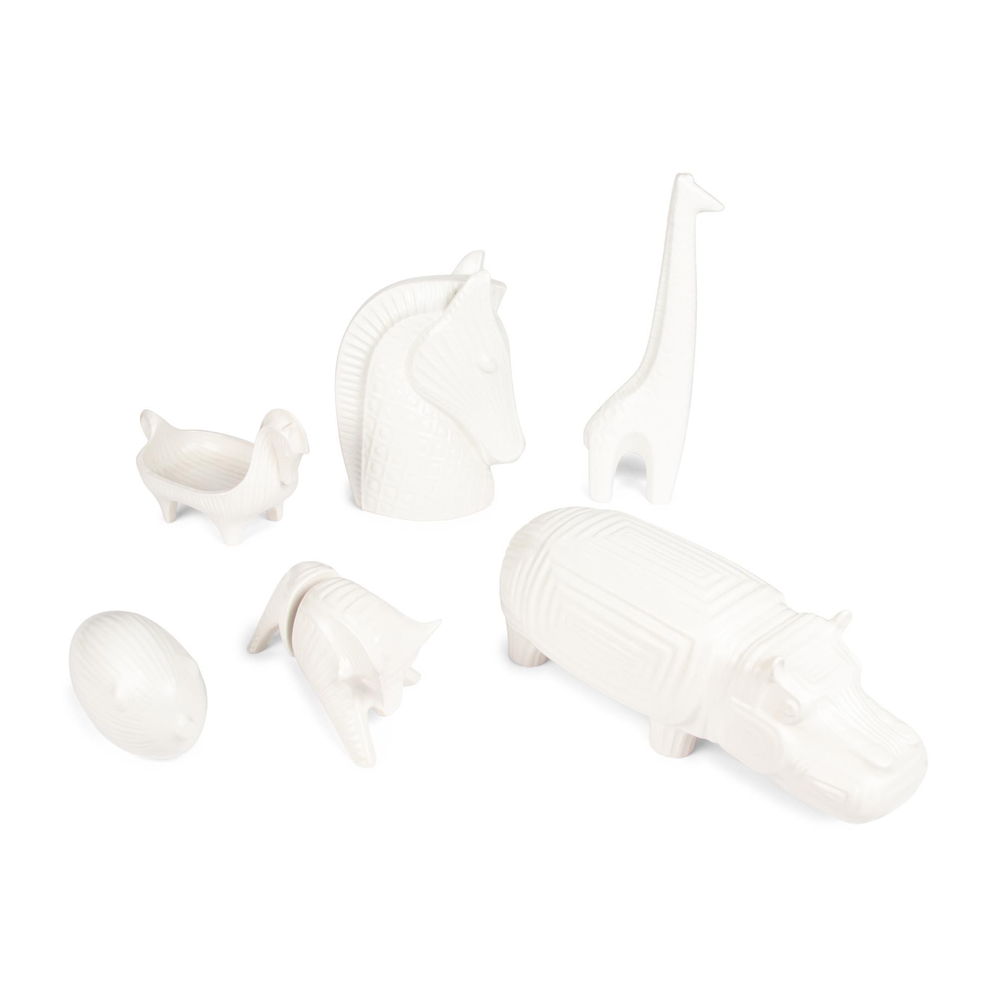 A Collection of Six Jonathan Adler Ceramic Animal Sculptures