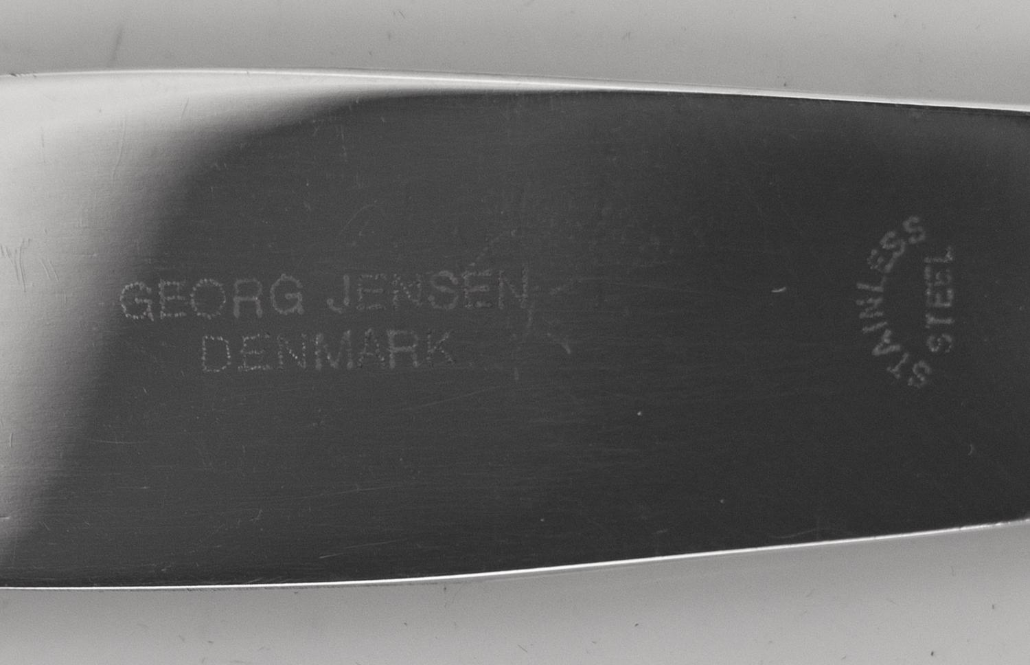 A Georg Jensen Cactus Silver Flatware Service
