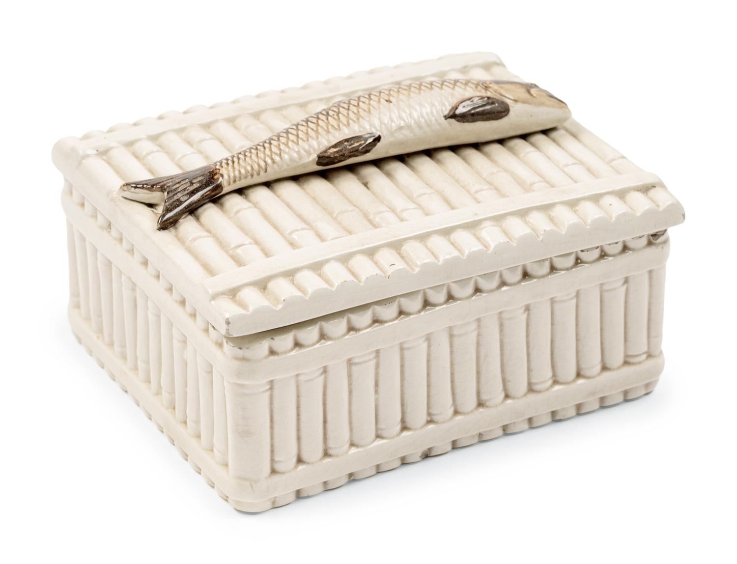 A Group of M.S. Kuznetsov Porcelain Covered Boxes