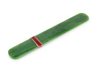 A Gold, Diamond and Enamel-Mounted Spinach Jade Letter Opener