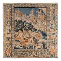 A Pair of Flemish Wool Tapestries Depicting Scenes from the Judgement of Paris