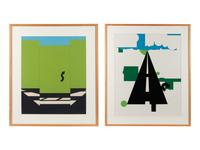 Landscape I , from 11 Pop Artists, Volume I ; and Landscape II , from 11 Pop Artists, Volume II , 1965-66