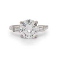 DIAMOND AND PLATINUM RING