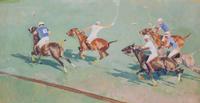 George Denholm Armour, (British, 1864-1949), International Match, 1913
