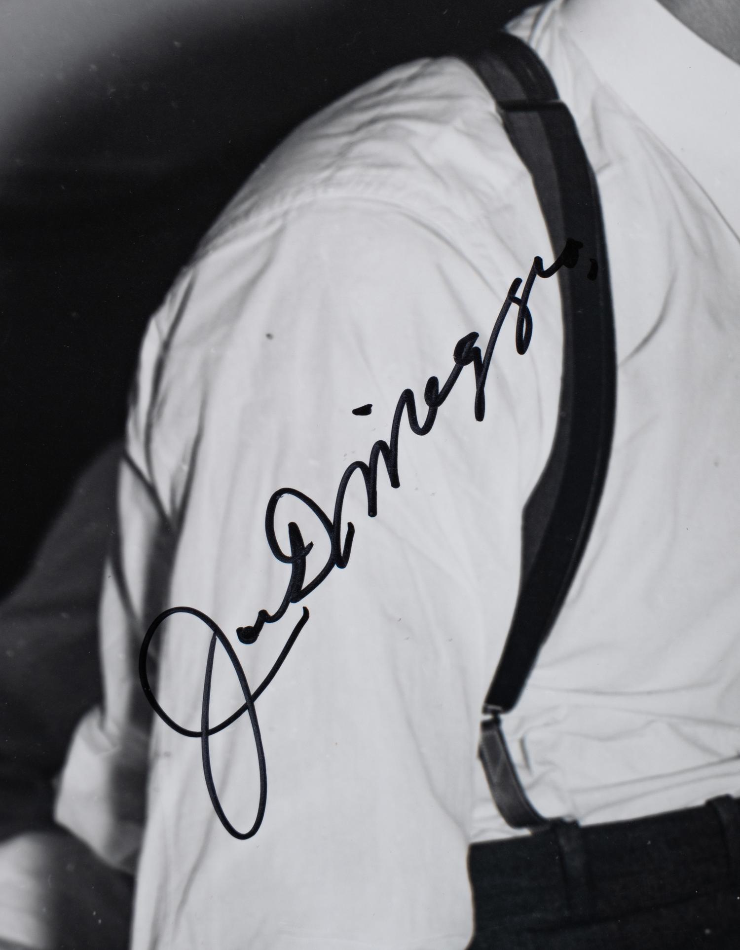 A Joe DiMaggio Signed Autograph Large Format Photograph (Beckett Authentication Services BAS Certified),