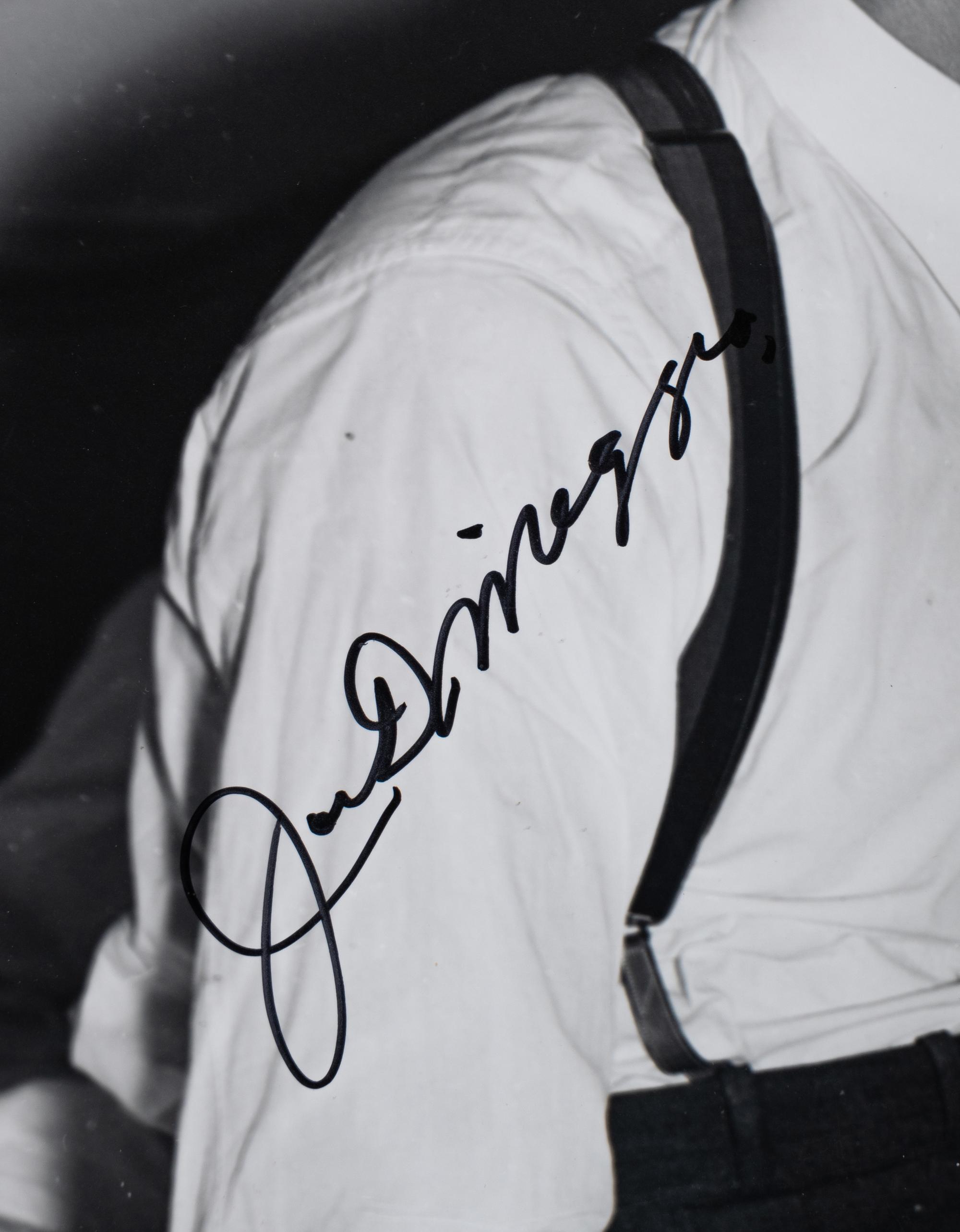 A Joe DiMaggio Signed Autograph Large Format Photograph (Beckett Authentication Services BAS Certified),