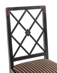 A Pair of English Trompe-l'Oeil Painted Side Chairs