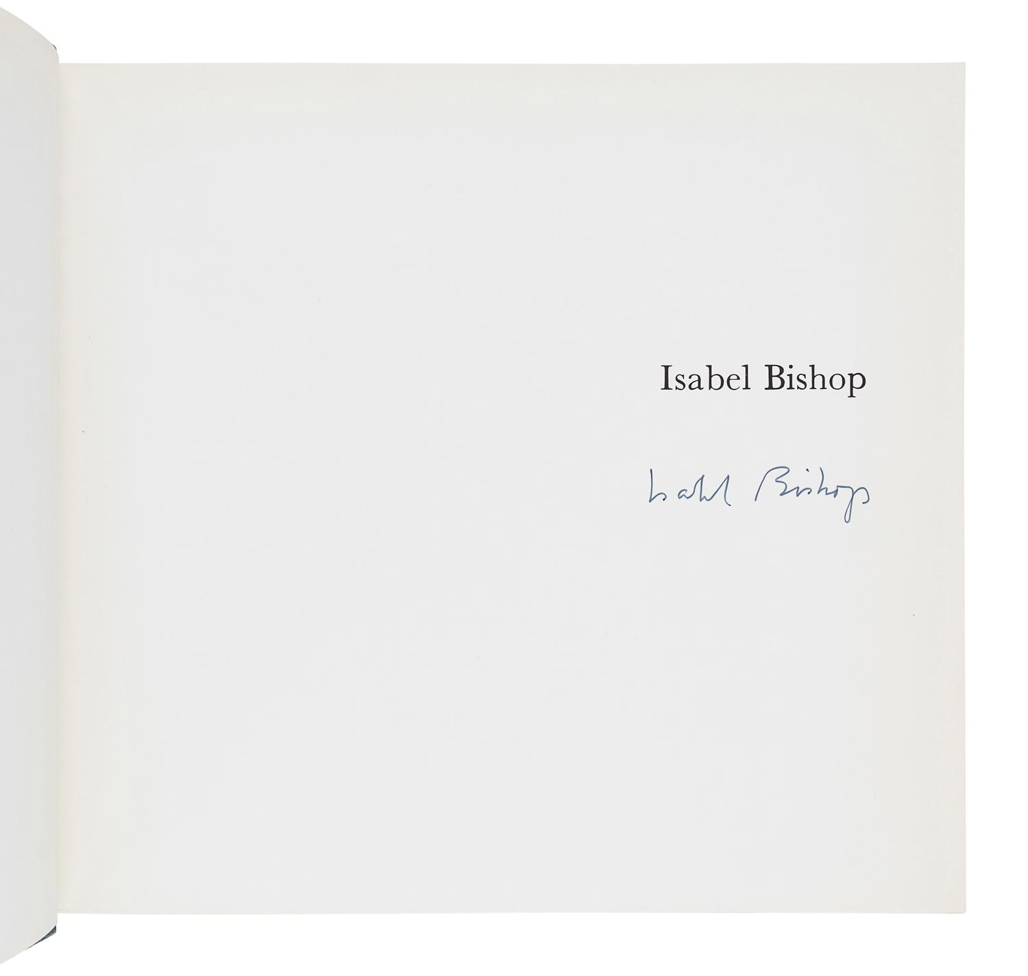 [BISHOP, Isabel (1902-1988)]. LUNDE, Karl. Isabel Bishop. New York: Harry N. Abrams, Inc. 1975.