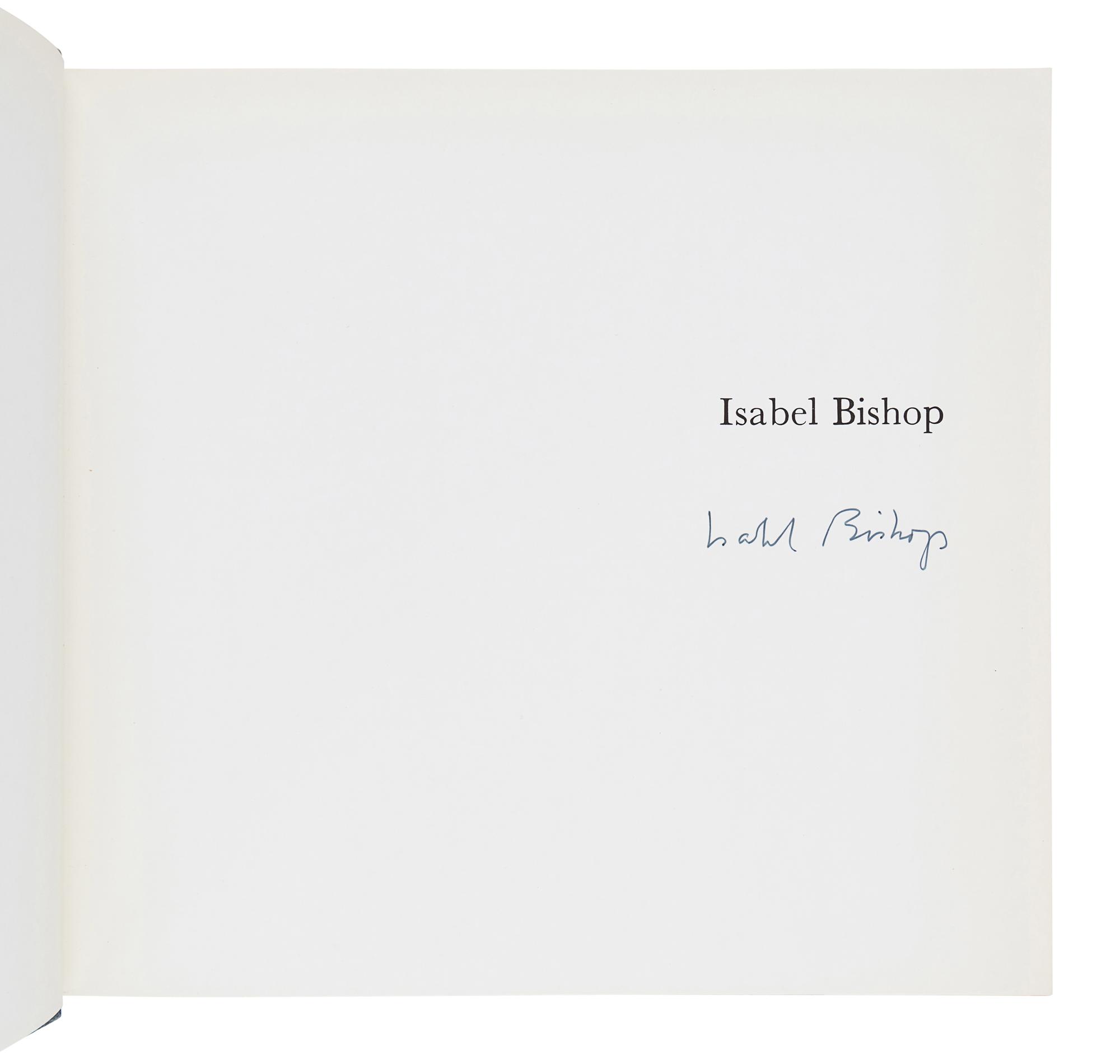 [BISHOP, Isabel (1902-1988)]. LUNDE, Karl. Isabel Bishop. New York: Harry N. Abrams, Inc. 1975.