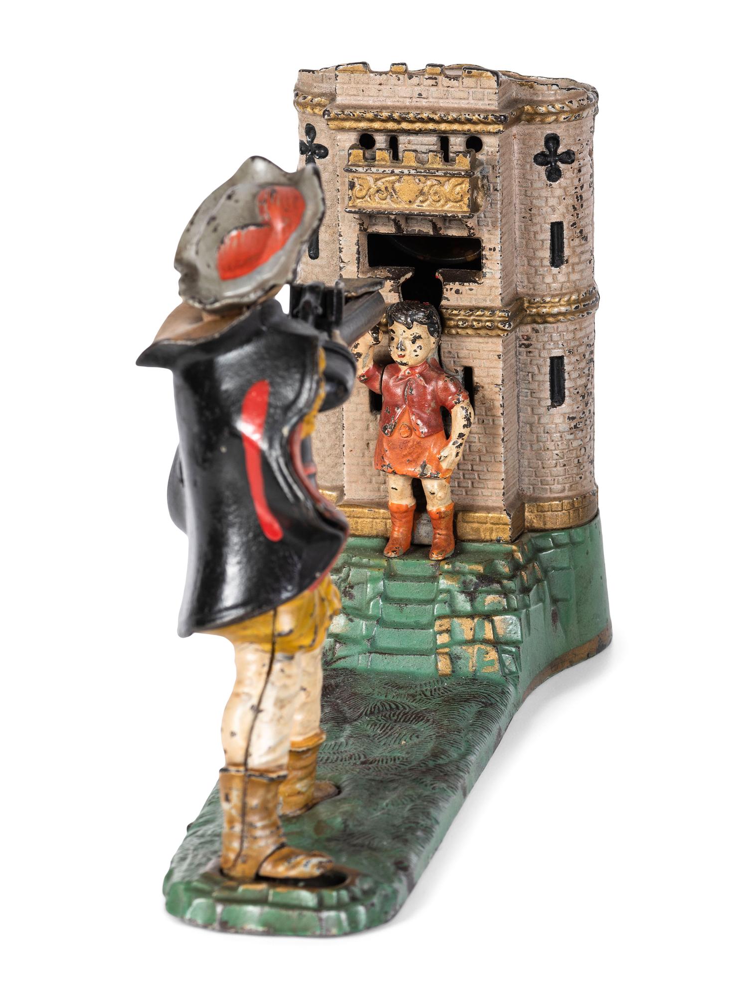 A J. and E. Stevens 'William Tell' Cast Iron Mechanical Bank