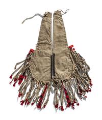 Blackfeet Beaded Wool and Hide Crupper