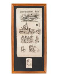 [AFRICAN AMERICANA -RECONSTRUCTION]. A group of 2 items, highlighted by Salt River Telegraph Extra . Philadelphia, PA: N.p., [1867].