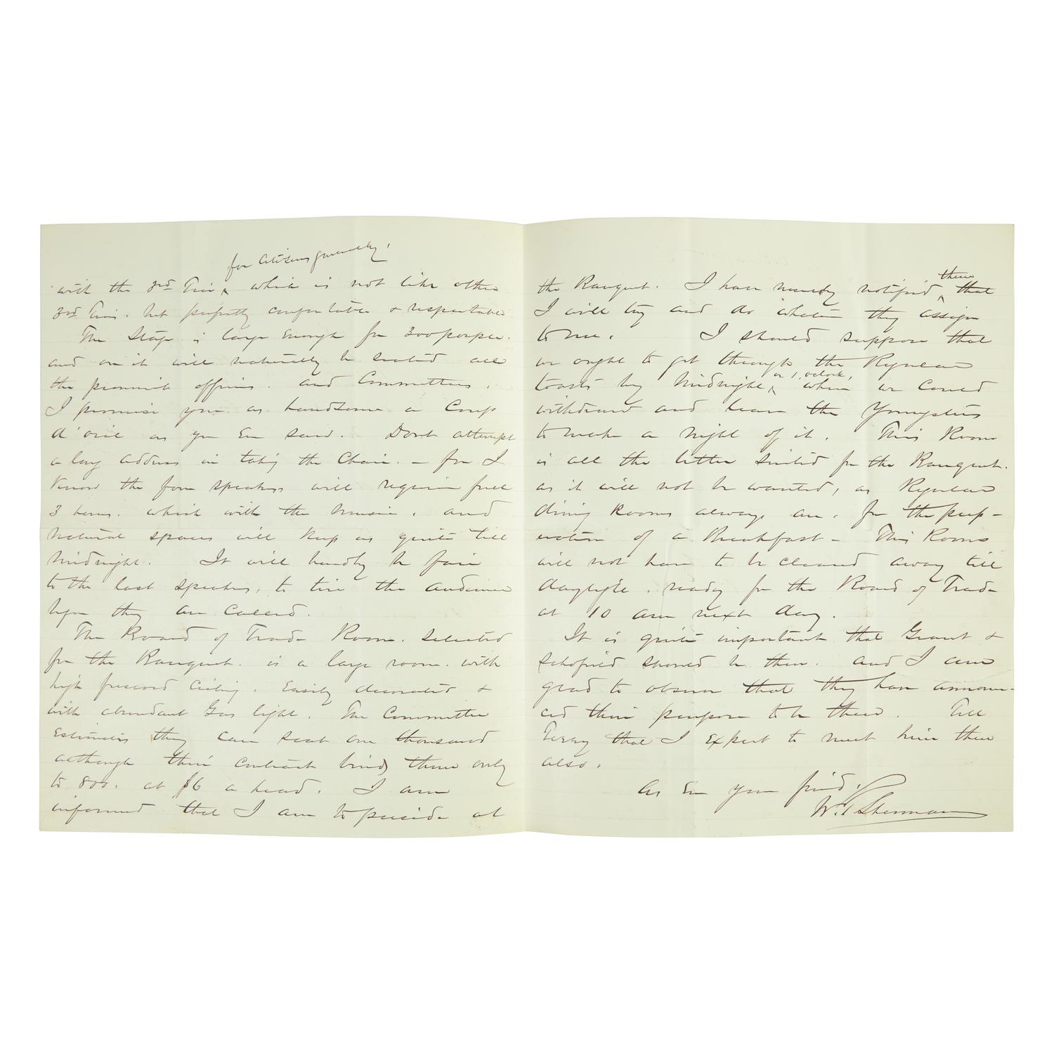 [Civil War] Sherman, William T. Autograph Letter, signed