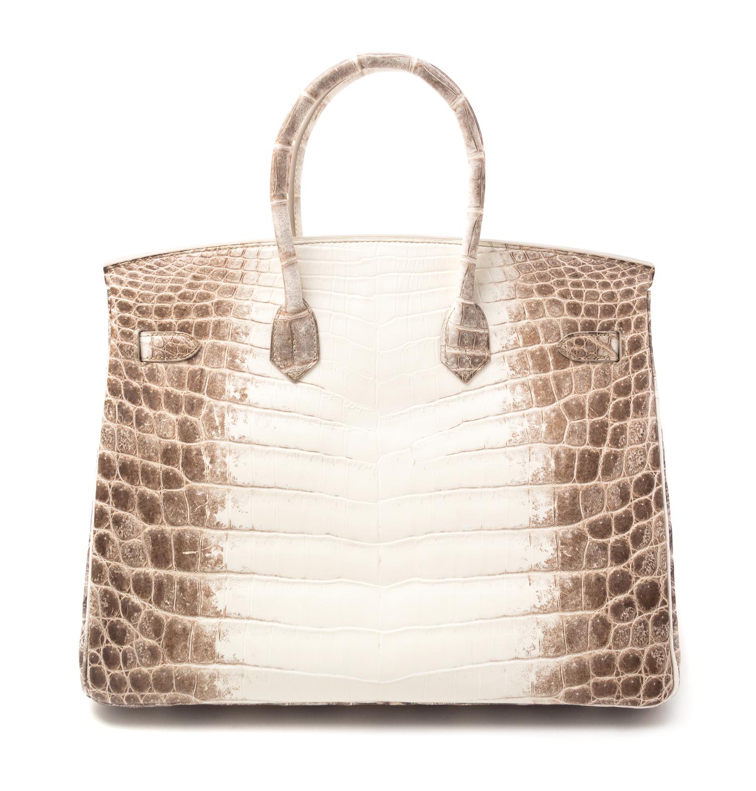 An Hermes Himalayan Niloticus Crocodile 35cm Birkin Handbag, 14" x 10" x 7".