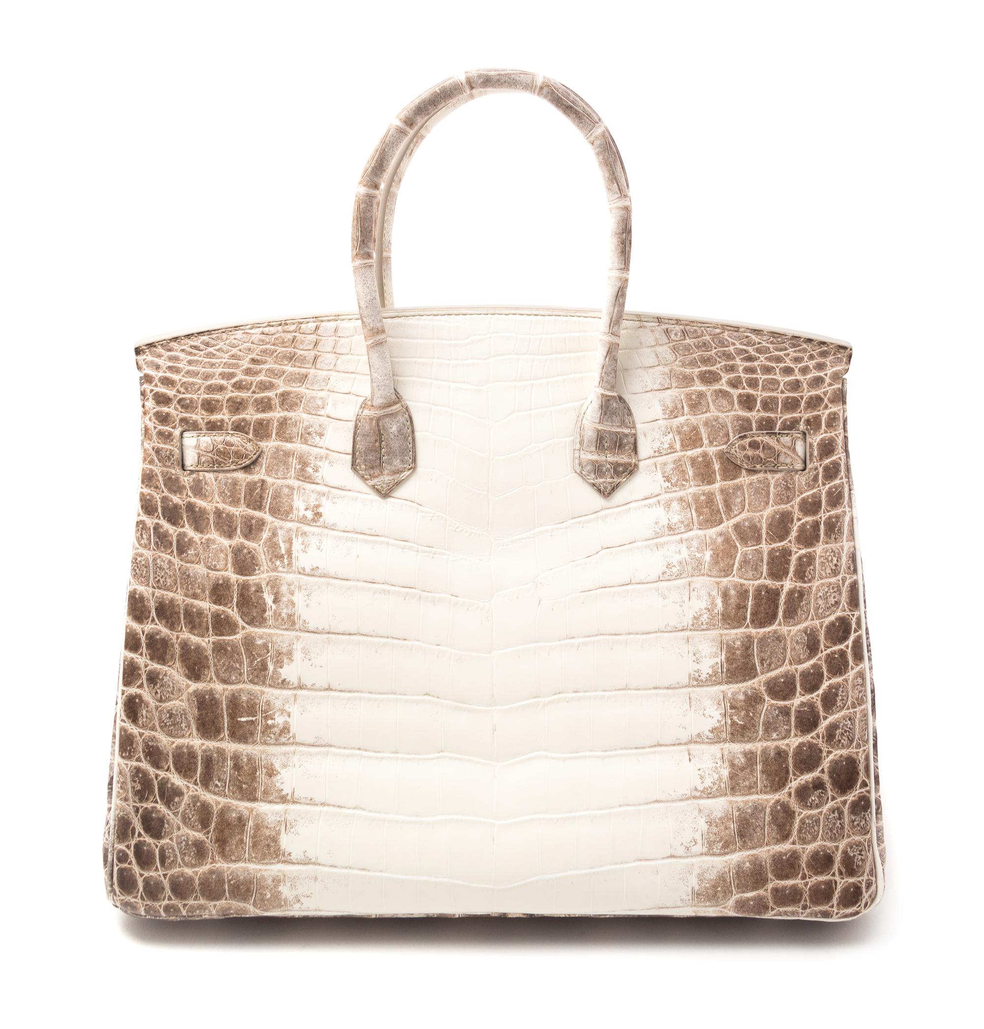 An Hermes Himalayan Niloticus Crocodile 35cm Birkin Handbag, 14" x 10" x 7".