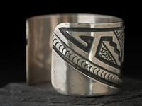 Silver Overlay Cuff Bracelet