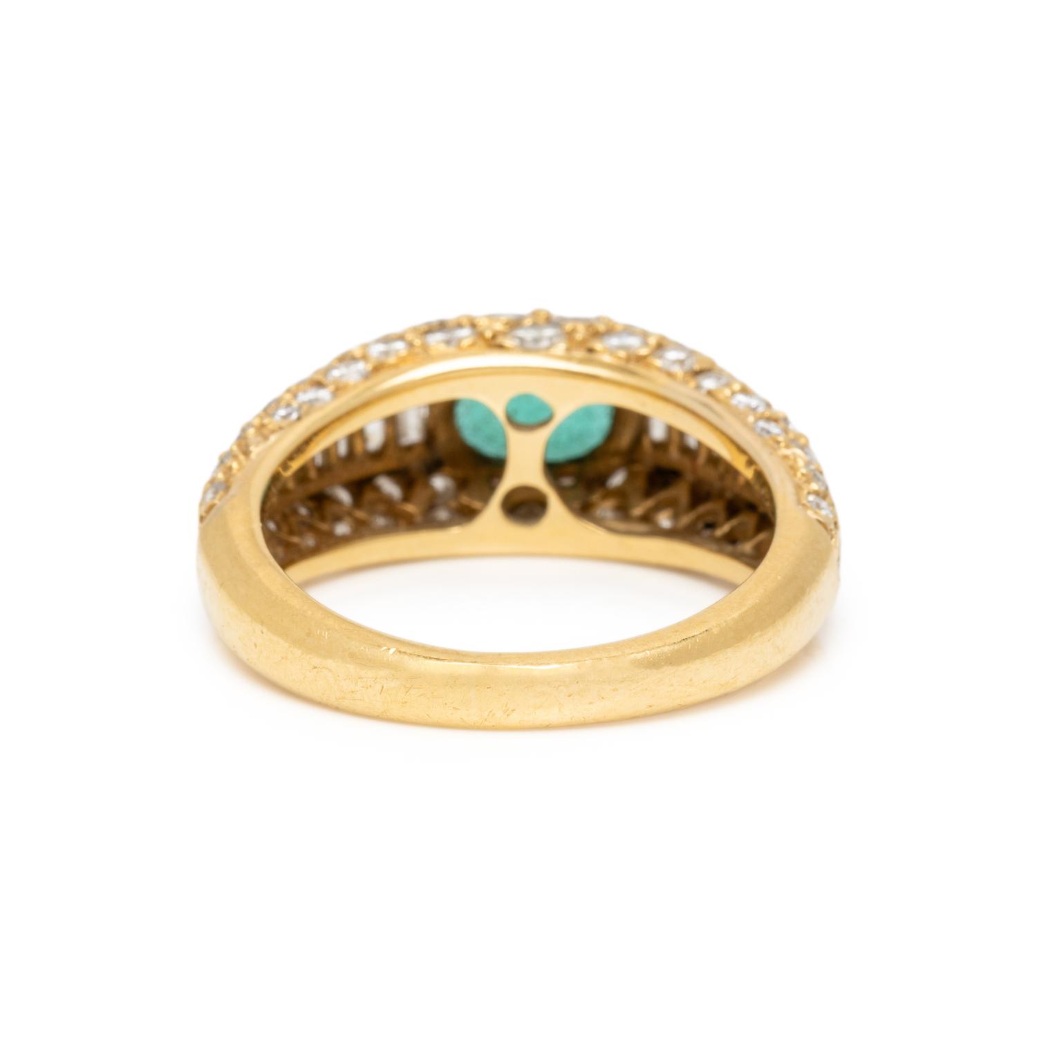 EMERALD AND DIAMOND RING