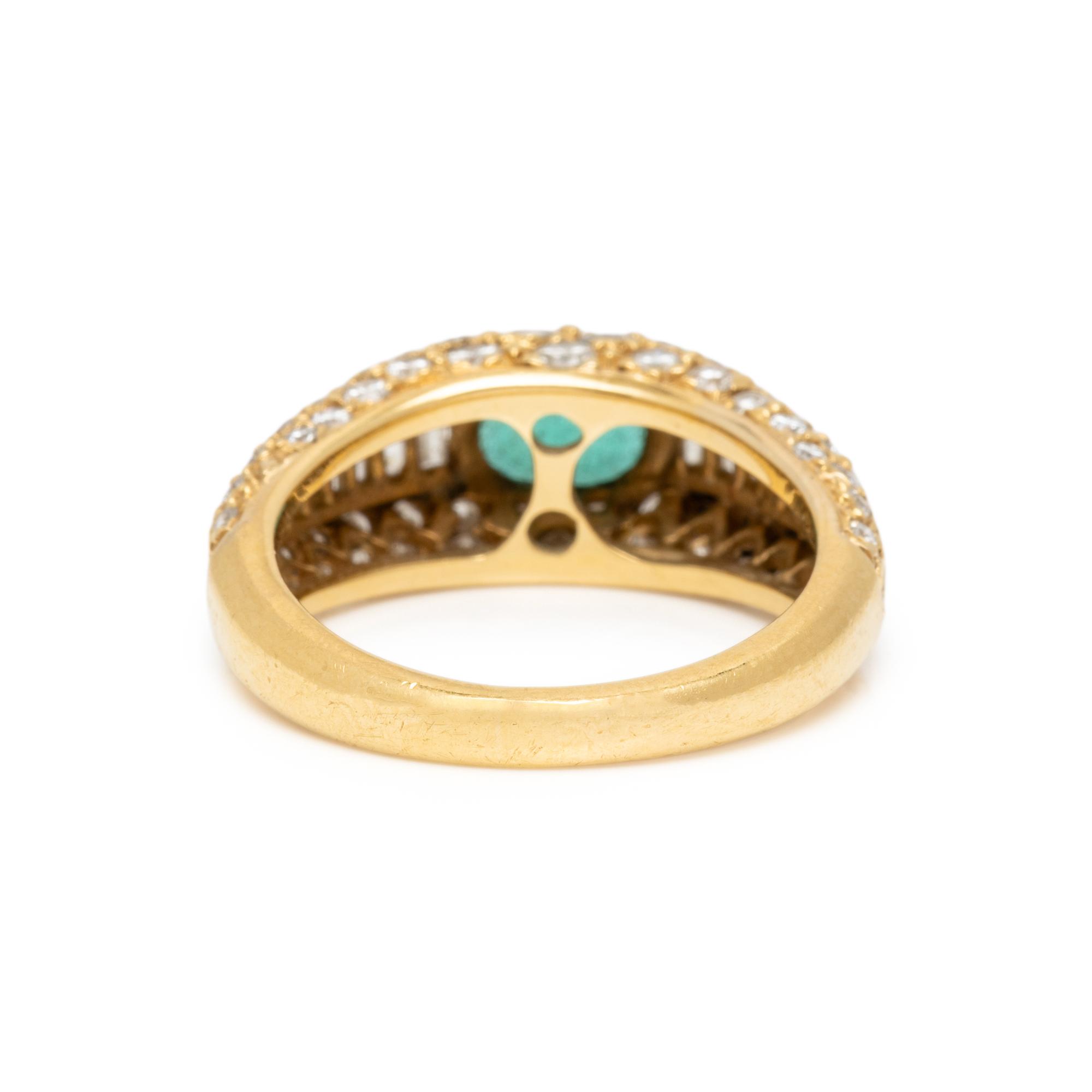 EMERALD AND DIAMOND RING