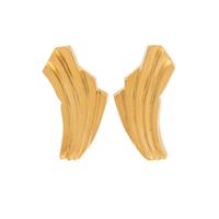LALAOUNIS, YELLOW GOLD EARCLIPS