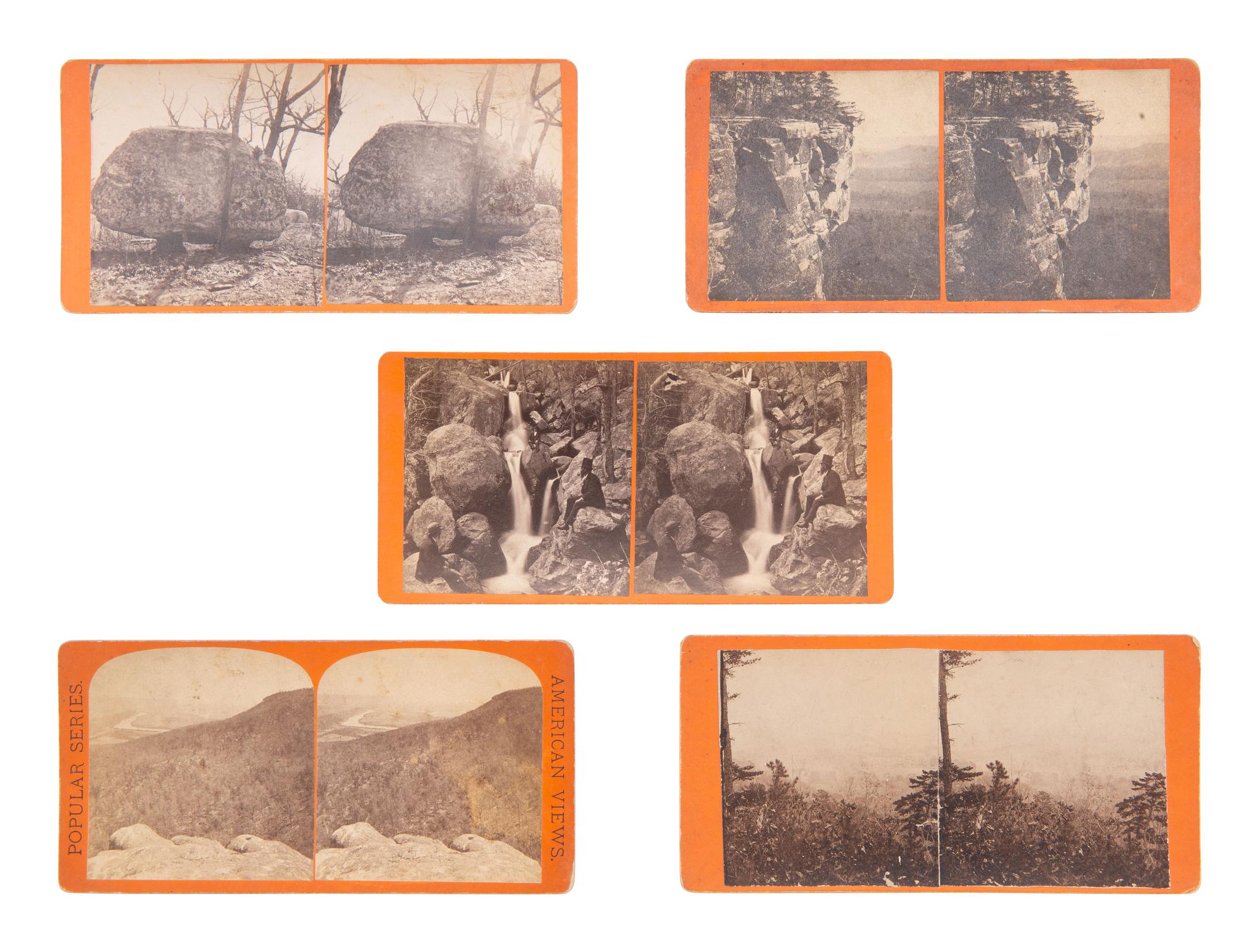 [EARLY PHOTORAPHY]. 20 views of Lookout Mountain in various formats, most by J.B. LINN.