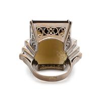 CITRINE AND DIAMOND RING