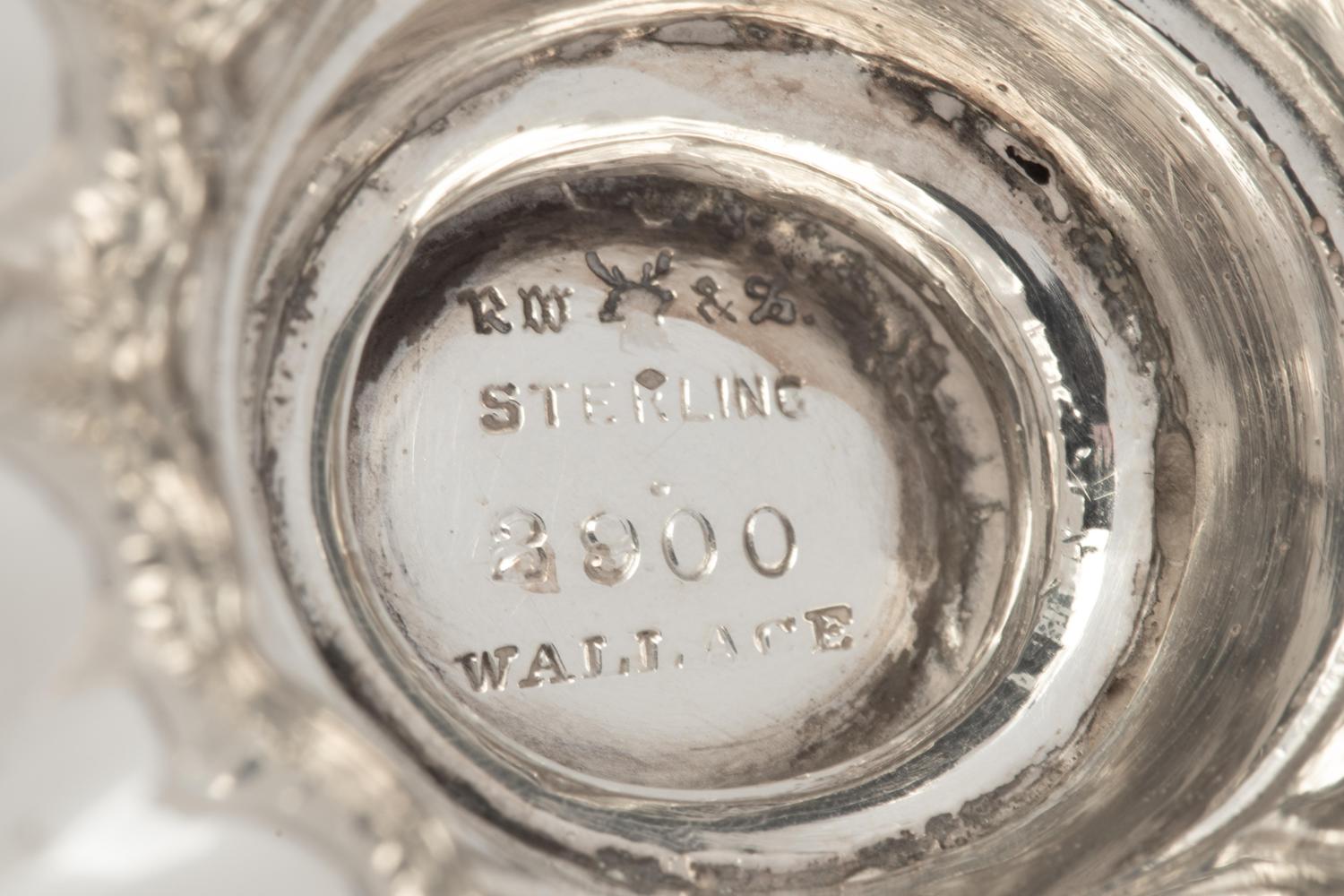 An American Silver Four-Piece Tea Service, R. Wallace & Sons — 20th Century