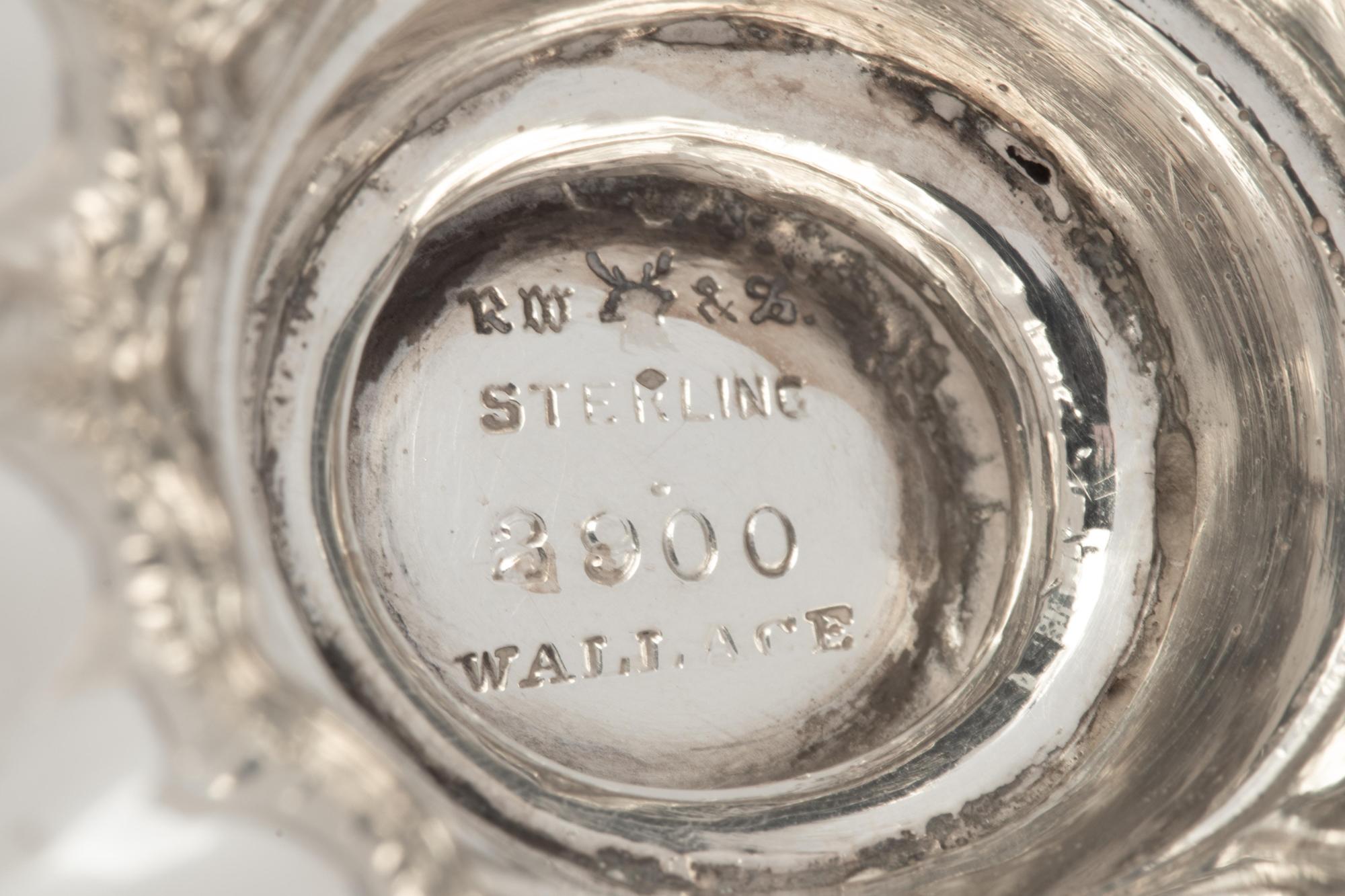 An American Silver Four-Piece Tea Service, R. Wallace & Sons — 20th Century