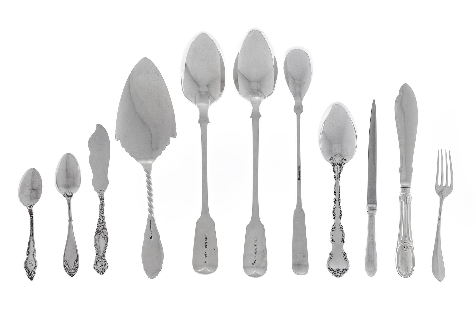 A Collection of Silver Flatware Articles