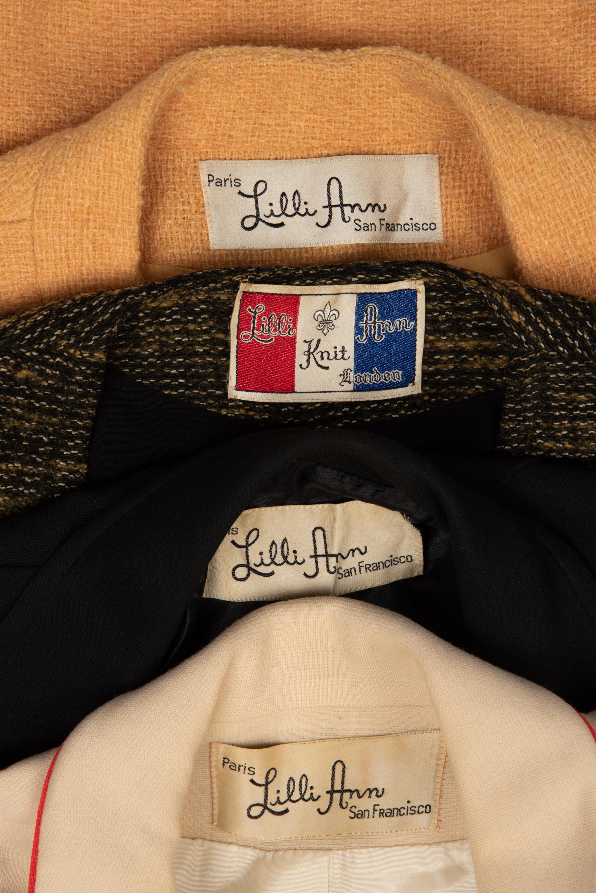 Four Lilli Ann Jackets, 1960s