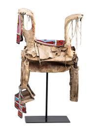 Apsáalooke [Crow] Beaded Rawhide Saddle