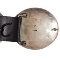 Navajo Sterling Silver Stamped Concha Belt