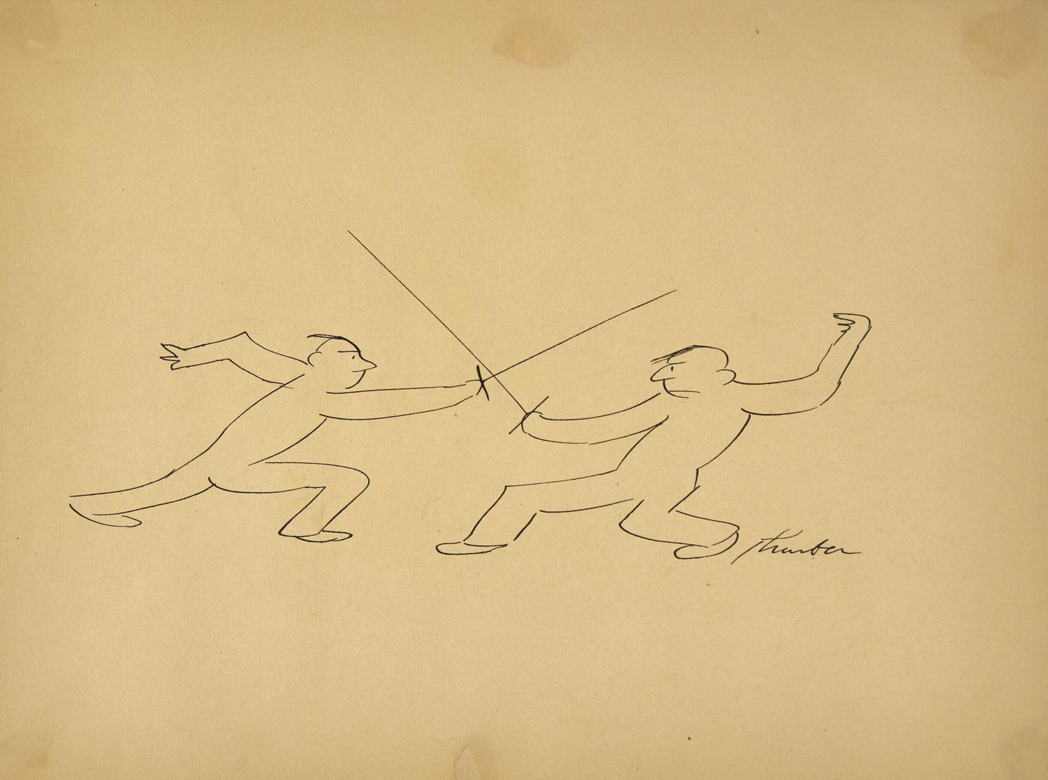 A Pair of Fencing Illustrations