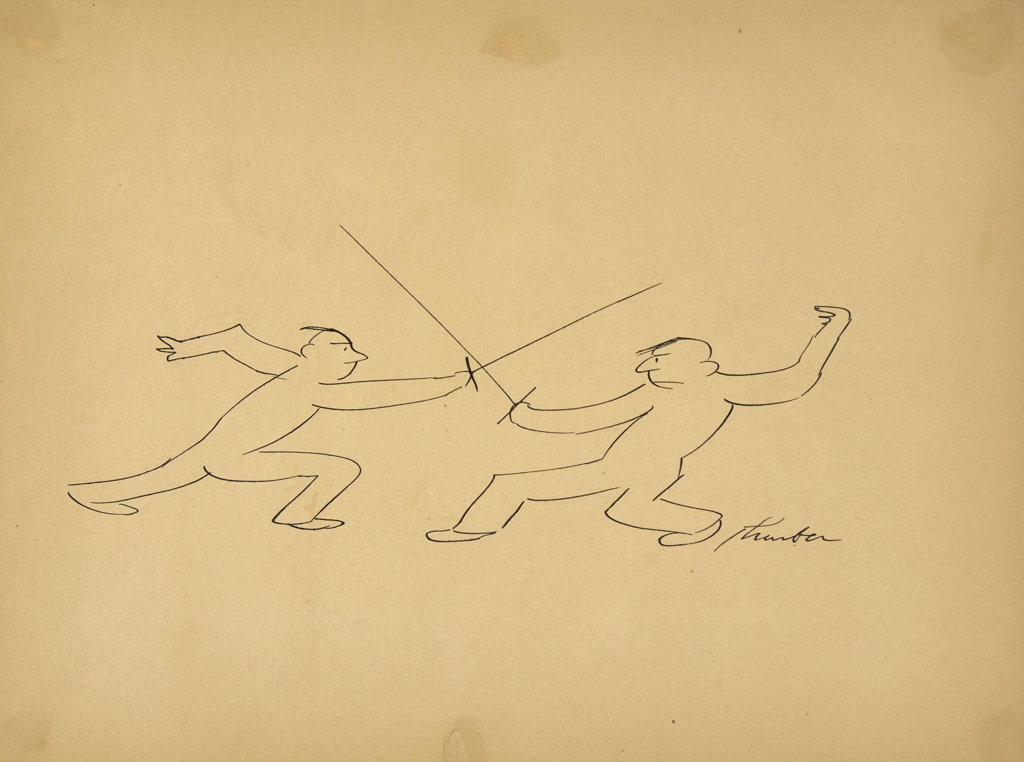 A Pair of Fencing Illustrations
