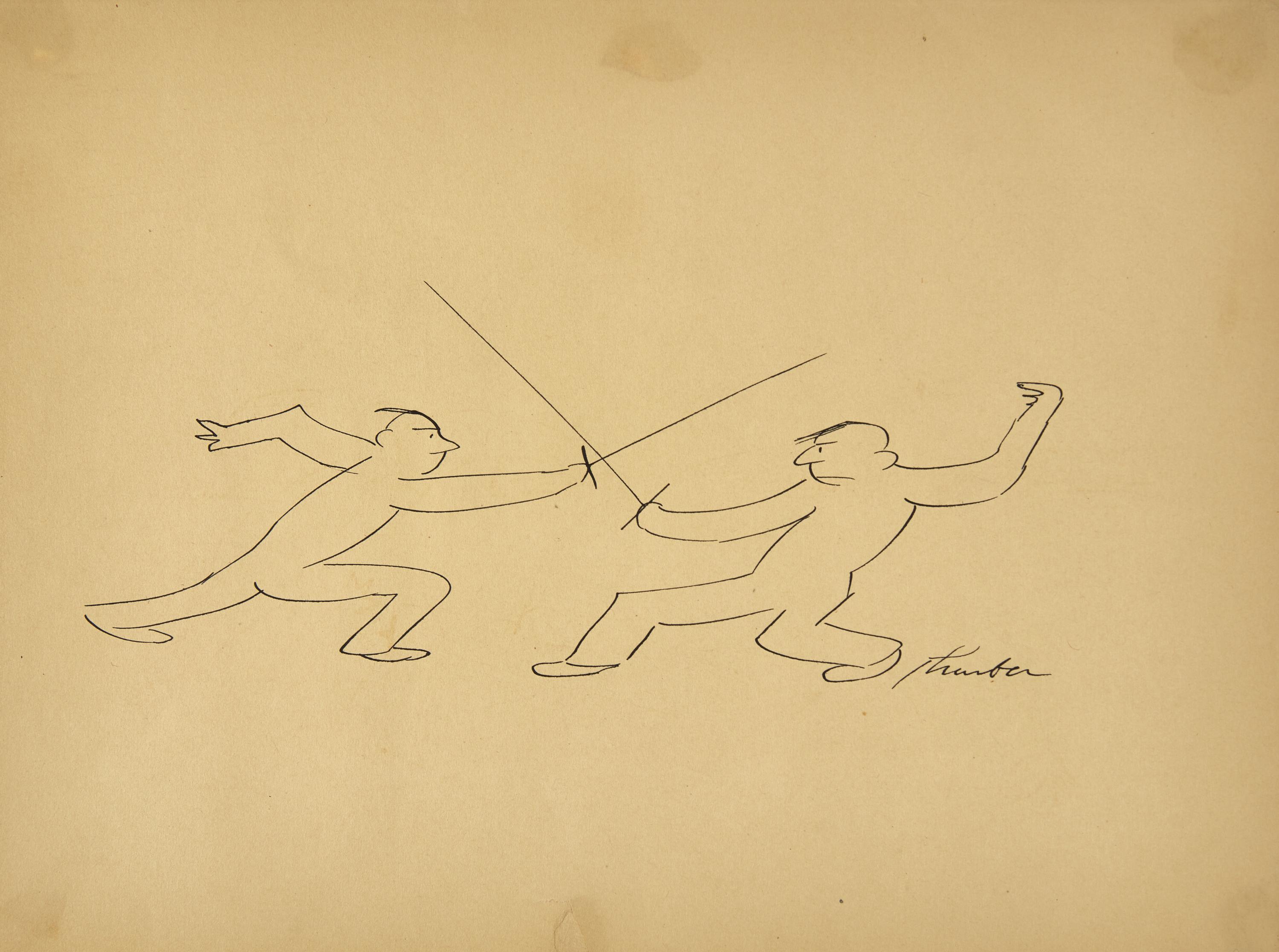 A Pair of Fencing Illustrations