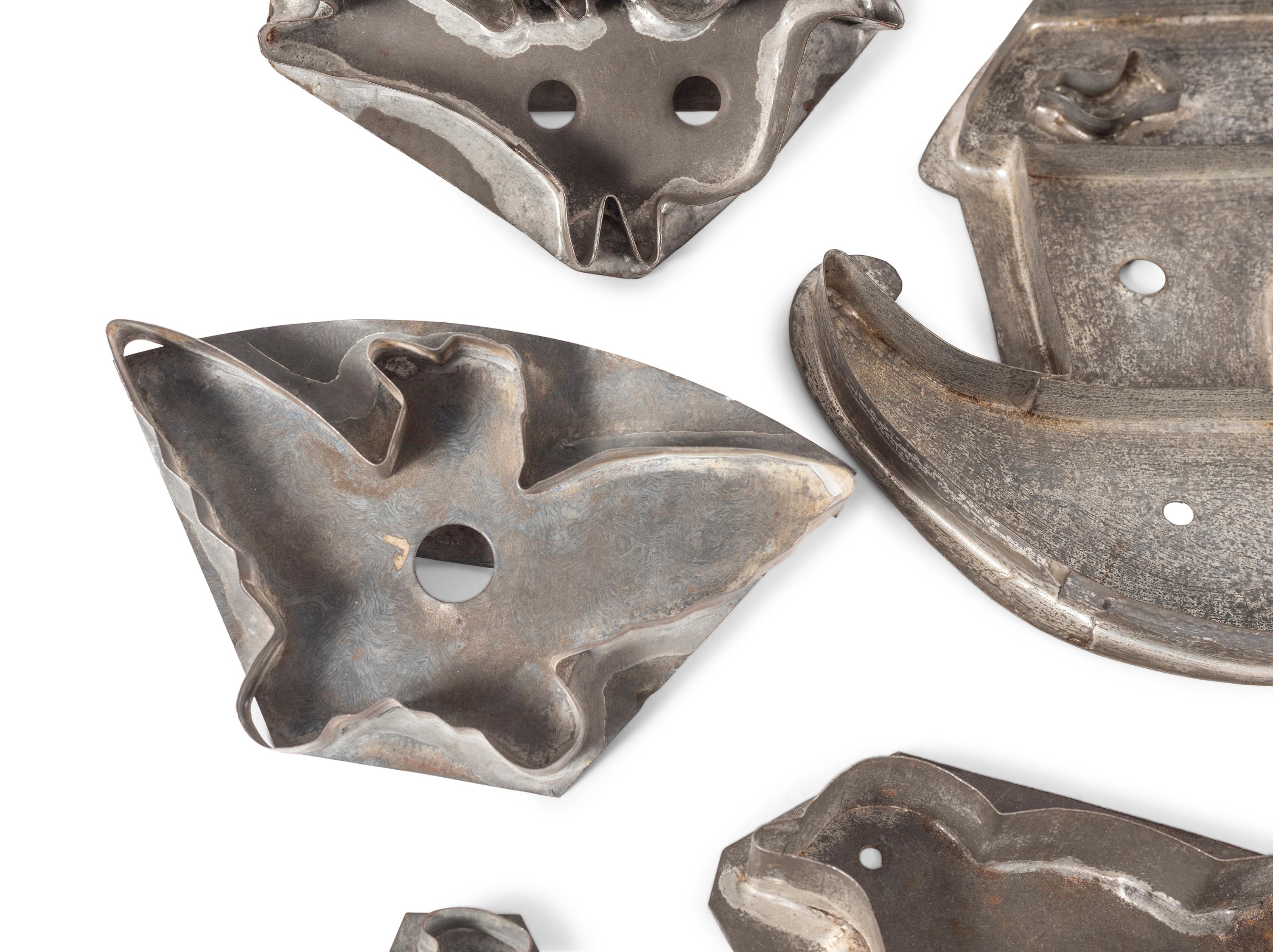 A Group of Figural Tin Cookie Cutters