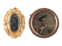 [CIVIL WAR]. 13 CDVs & tintypes of Naval subjects, incl. CSS Alabama , Union officers, & sailors.