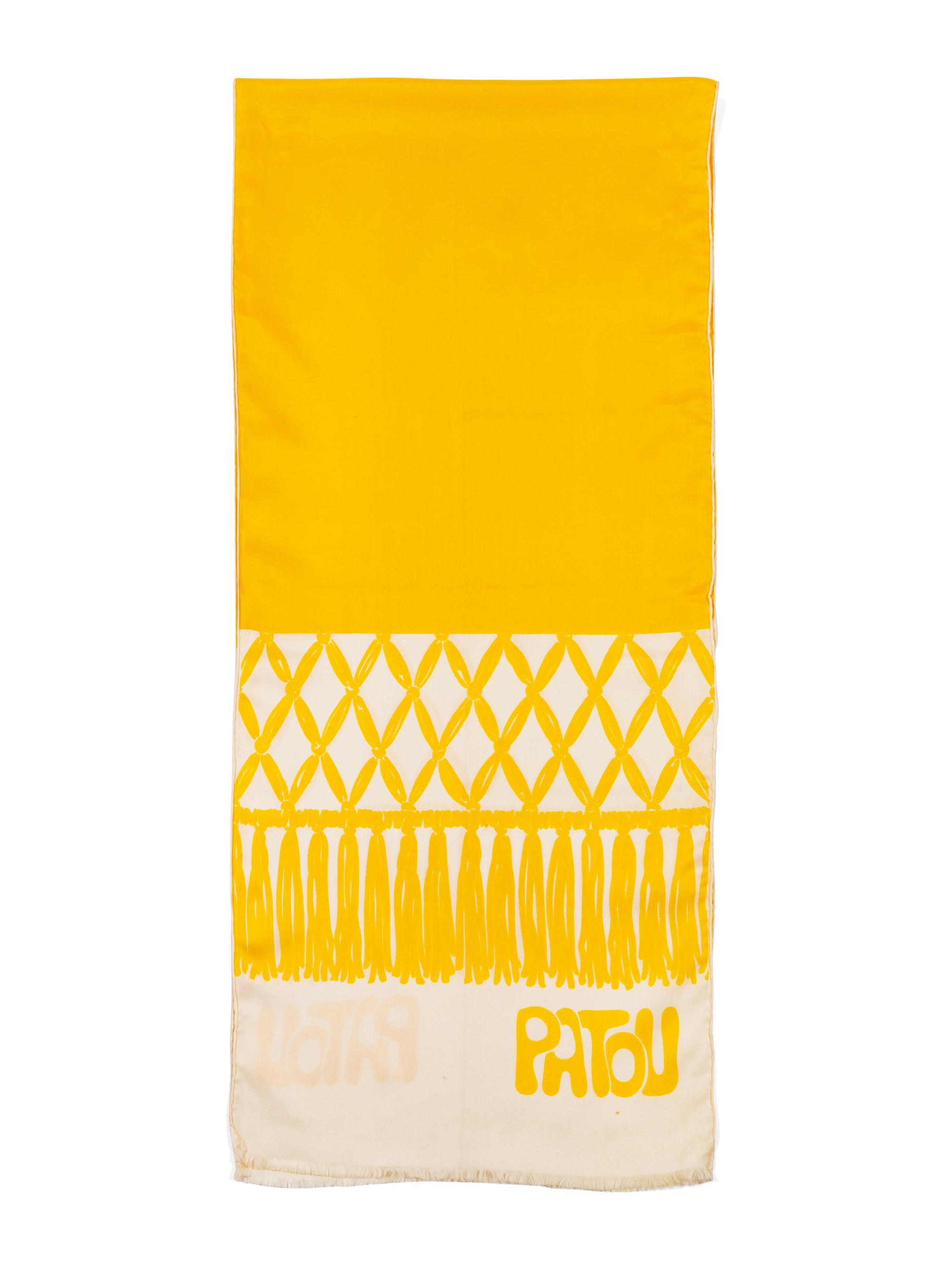 Three Scarves: Patou, Dior, Rykiel, 1970-90s