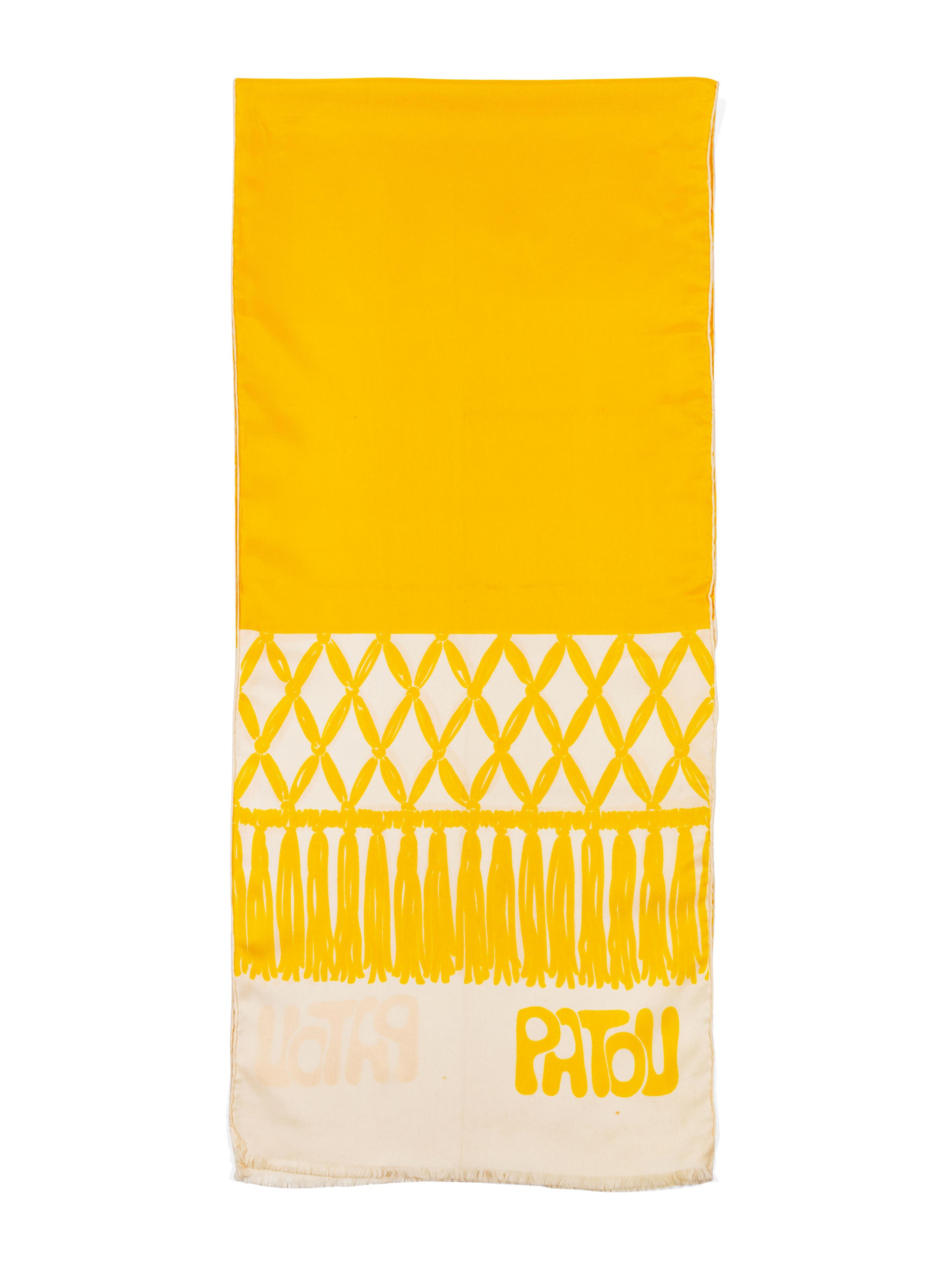 Three Scarves: Patou, Dior, Rykiel, 1970-90s