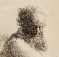 Bust of an Old Bearded Man, Looking Down